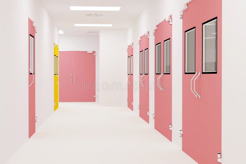 Corridors clean room royalty free stock image