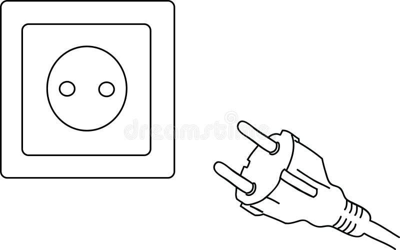 Corriente eléctrica ilustración del vector. Ilustración de ahorro - 24382182