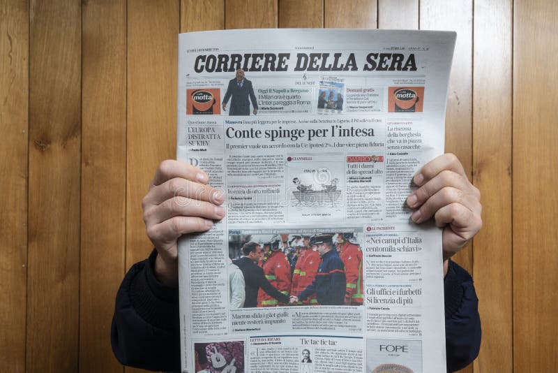 Corriere Della Sera Newspaper about Stephen Hawking Death on the ...