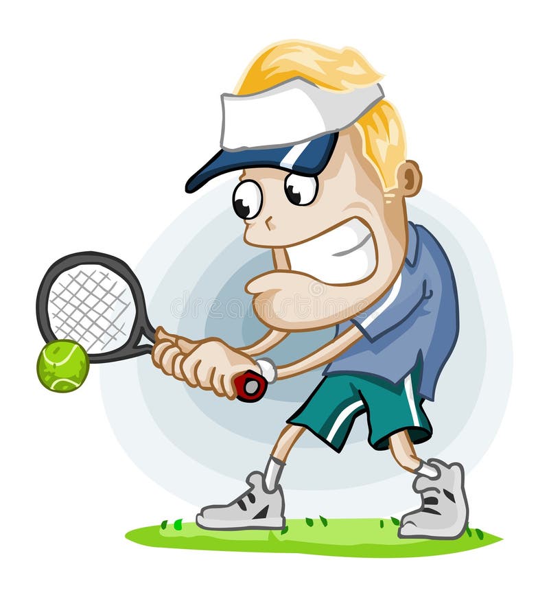 Corrispondenza di tennis illustrazione vettoriale Corrispondenza di tennis illustrazione vettoriale