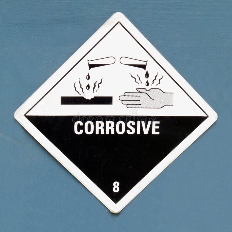 Corrosive Sign stock image. Image of cutout, industrial 2863537