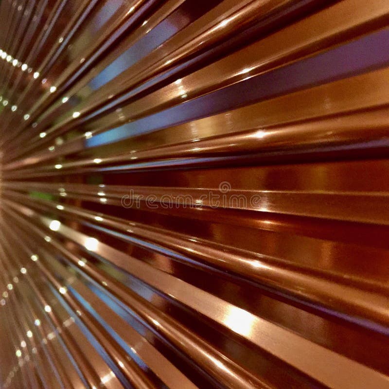 Corrugated copper sheet stock image. Image of copper - 14003229