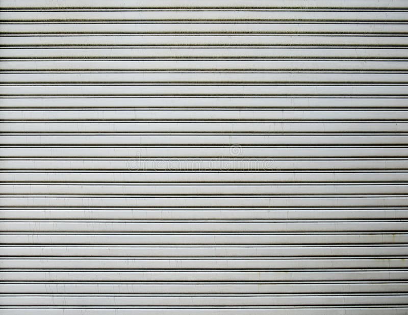 Corrugated Metal Sheet,Slide Door ,Roller Shutter Texture Stock Image