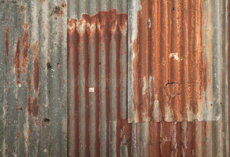 Corrugated metal wall texture