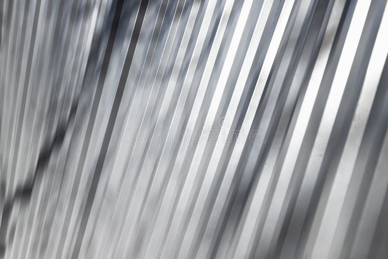 Corrugated Shiny Metal Wall with Shadows Stock Photo Image of