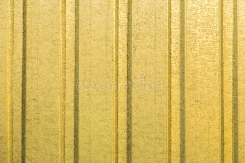 Corrugated Yellow Metal Sheet Wall Stock Photo Image of industrial
