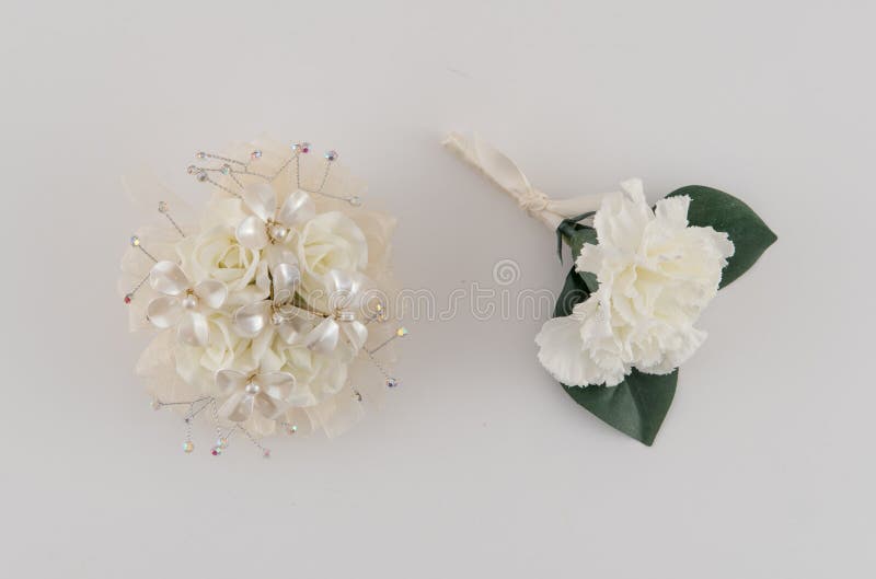 Corsage and Boutonniere stock image. Image of carnation 80804761