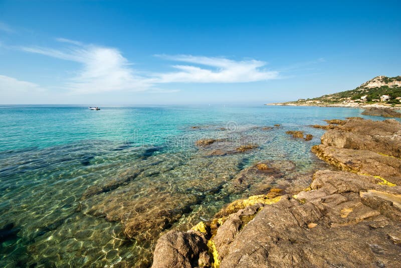 Corsica water (France) stock photo. Image of france, rock 10430876
