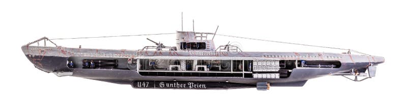 Corte del U-barco imagenes de archivo