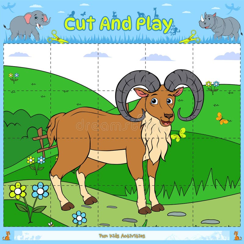 Cortar E Jogar Jogos De Puzzle Para Crianças Alpaca Ilustração do Vetor -  Ilustração de cartoon, letras: 262243809