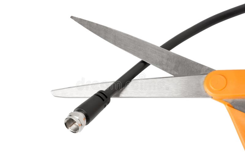 Cortar el Cable foto de archivo libre de regalías