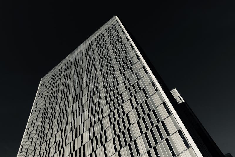 Corte europea della giustizia in bianco e nero fotografia stock Corte europea della giustizia in bianco e nero fotografia stock