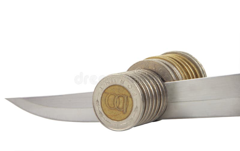 Cortes orçamentais imagem de stock