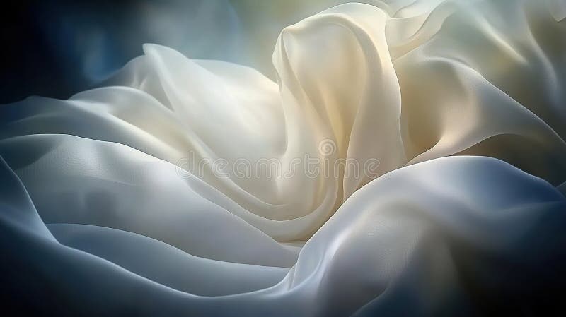 Cortinas de tecido branco suave foto de stock royalty free