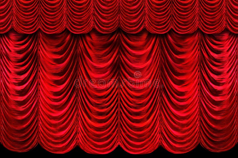 Cortinas rojas de la etapa Cortinas rojas de la etapa