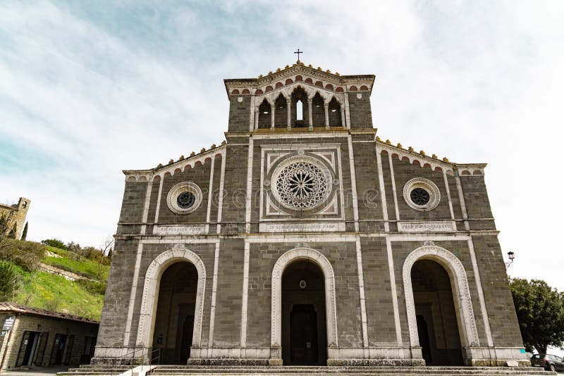 Cortona Tuscany för basilikadi santa margherita arkivfoton Cortona Tuscany för basilikadi santa margherita arkivfoton