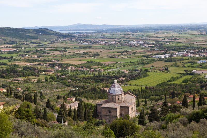 Cortona Ιταλία Τοπίο Umbrian στοκ φωτογραφίες με δικαίωμα ελεύθερης χρήσης Cortona Ιταλία Τοπίο Umbrian στοκ φωτογραφίες με δικαίωμα ελεύθερης χρήσης