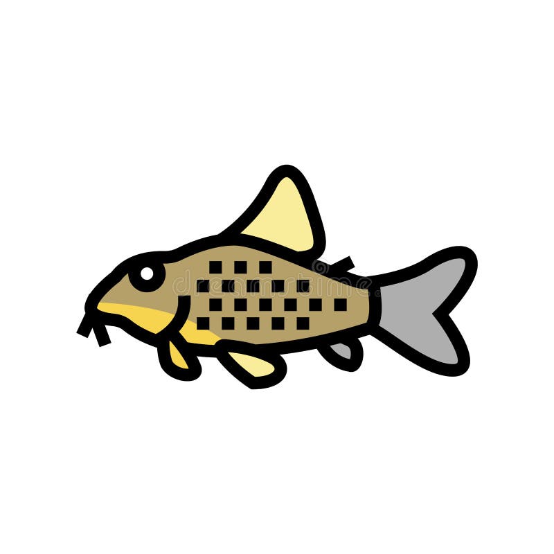 cory catfish line icon vector. cory catfish sign. isolated contour symbol  black illustration Stock Vector