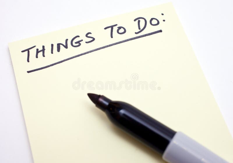 ?Cose per fare? lista fotografia stock libera da diritti ?Cose per fare? lista fotografia stock libera da diritti