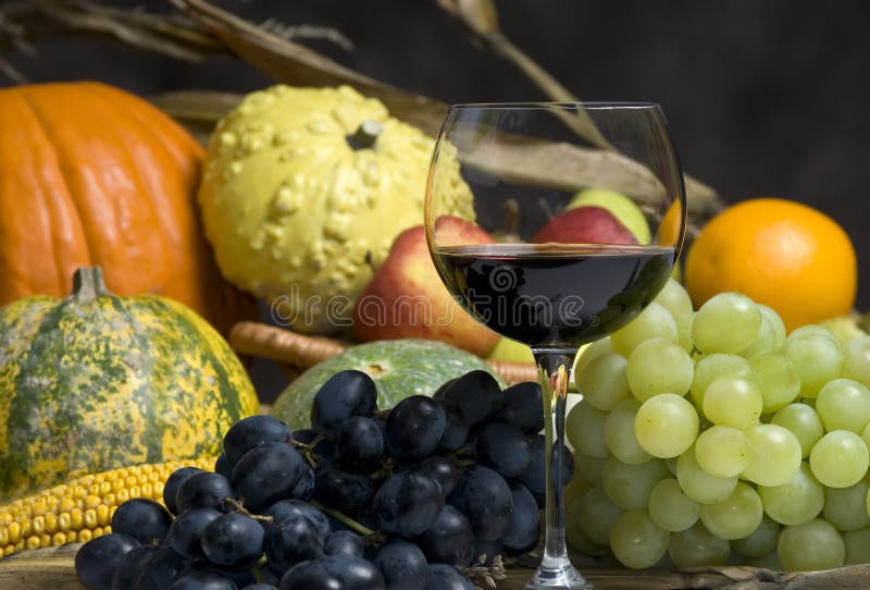 Cosecha y vino del otoño imagen de archivo libre de regalías Cosecha y vino del otoño imagen de archivo libre de regalías
