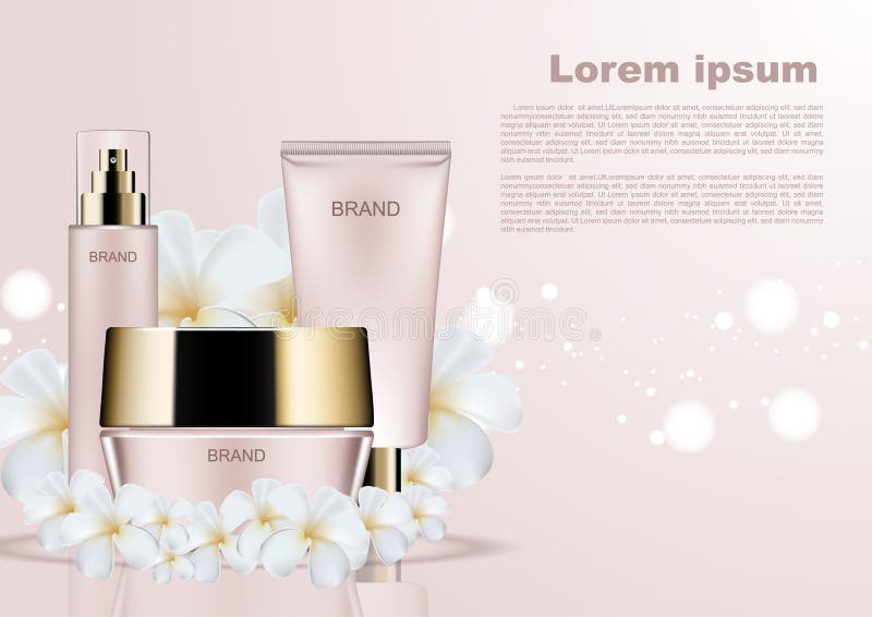 Download Cosmetic Poster Ad, Skincare Set For Magazine Concept ...