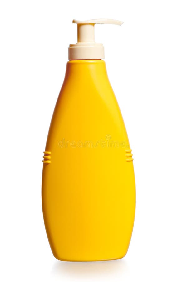 Download Cosmetic Bottle In Yellow On White Background Stock Photo Image Of Moisturizer Merchandise 32603826 Yellowimages Mockups