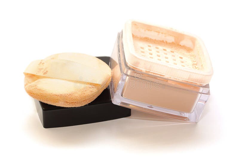 Cosmetic face powder and applicators