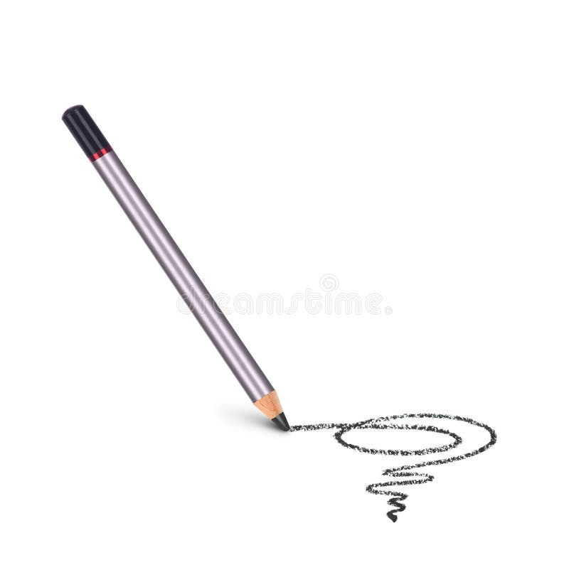 Cosmetic pencil and stroke stock photo. Image of smeared - 75228974