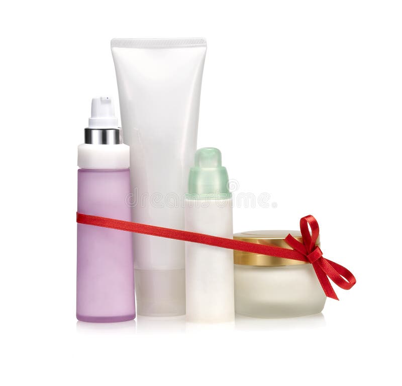Cosmetic set gift royalty free stock photos