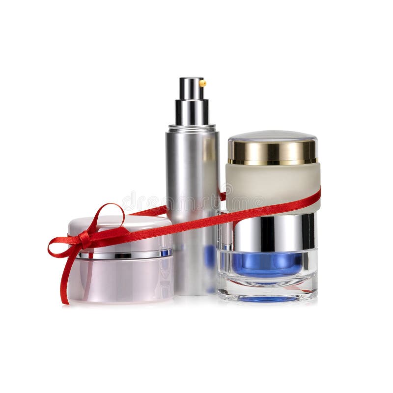 Cosmetic set gift stock image