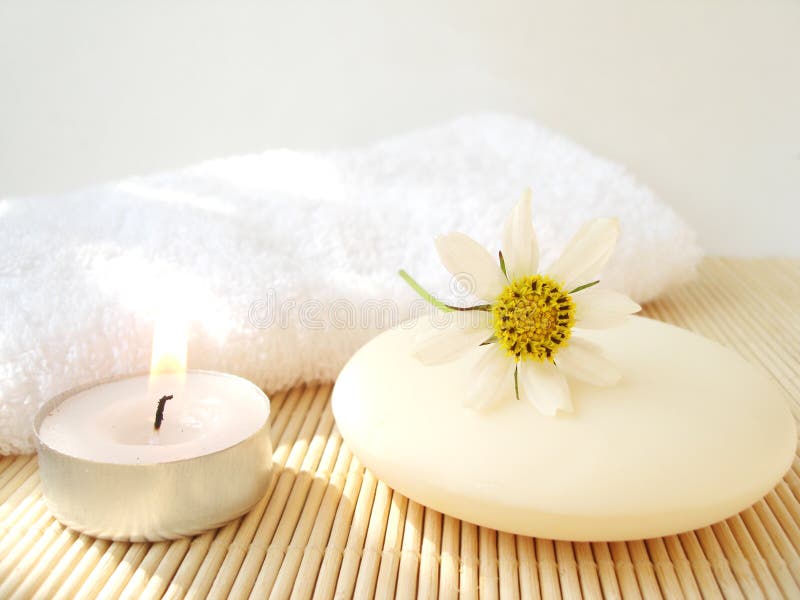 Cosmetic soap and candle