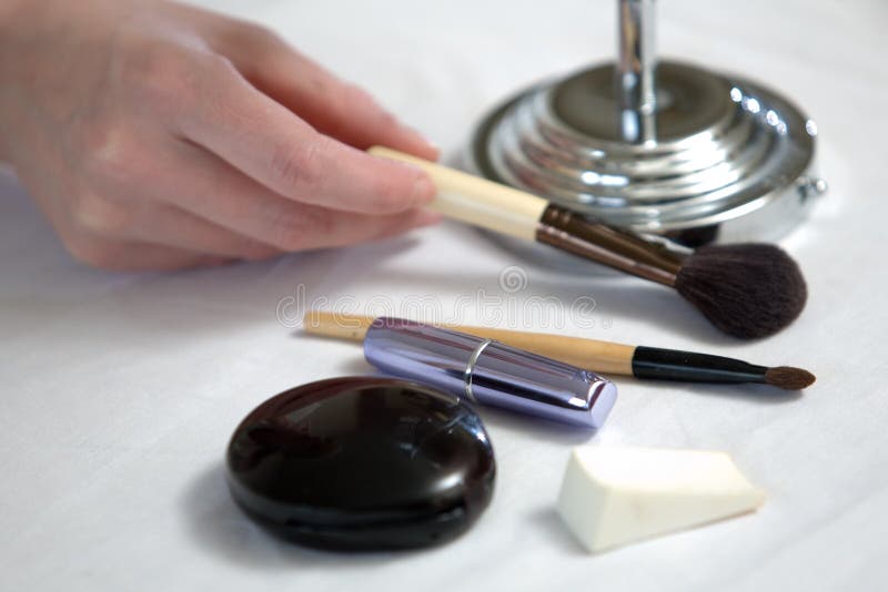 Cosmetic tools stock photo. Image of home, skin, tool 2245682