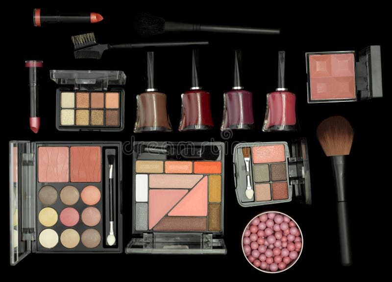 Cosmetics Brushes and Accessories Stock Photo Image of beauty, brush