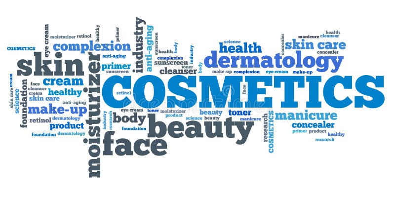 Cosmetics stock illustration