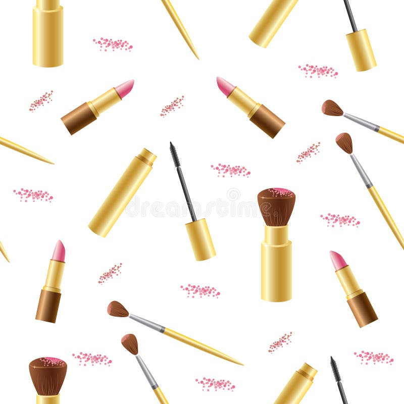 Cosmetics seamless background