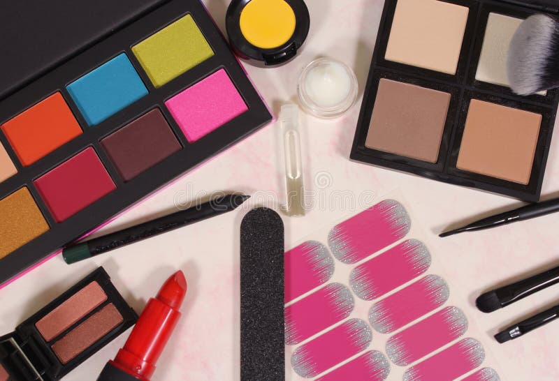 Cosmetic palettes stock photo. Image of beauty, balm 36514844