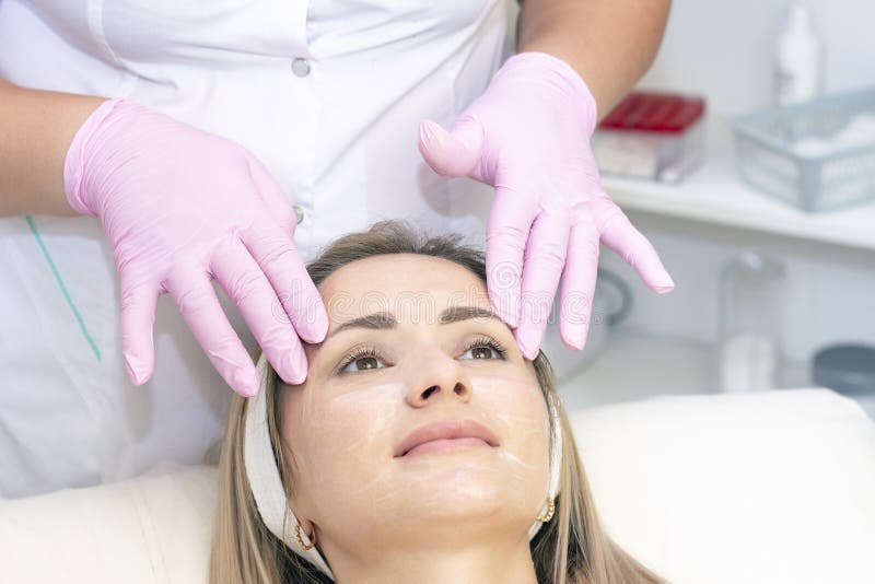 Cosmetological Facial Massage Stock Image Image Of Medicine Lifestyle 205015443