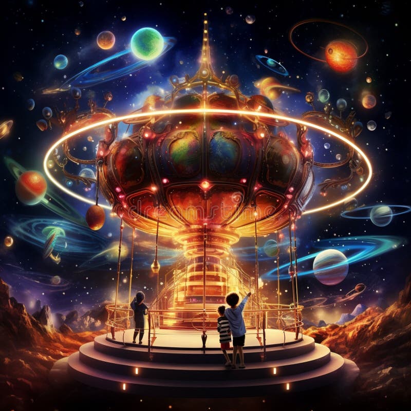 Celestial Carousel stock illustration. Illustration of Celestial Carousel stock illustration. Illustration of