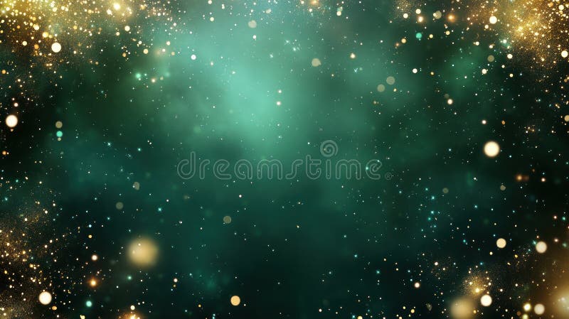 Cosmic Deep Navy Banner z Neon Pink Confetti Starry Frame ilustracja wektor