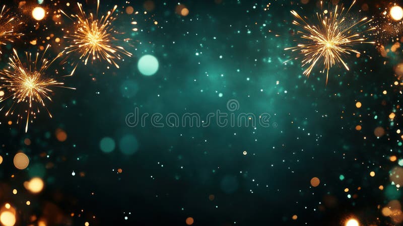 Cosmic Deep Navy Banner z Neon Pink Confetti Starry Frame ilustracja wektor
