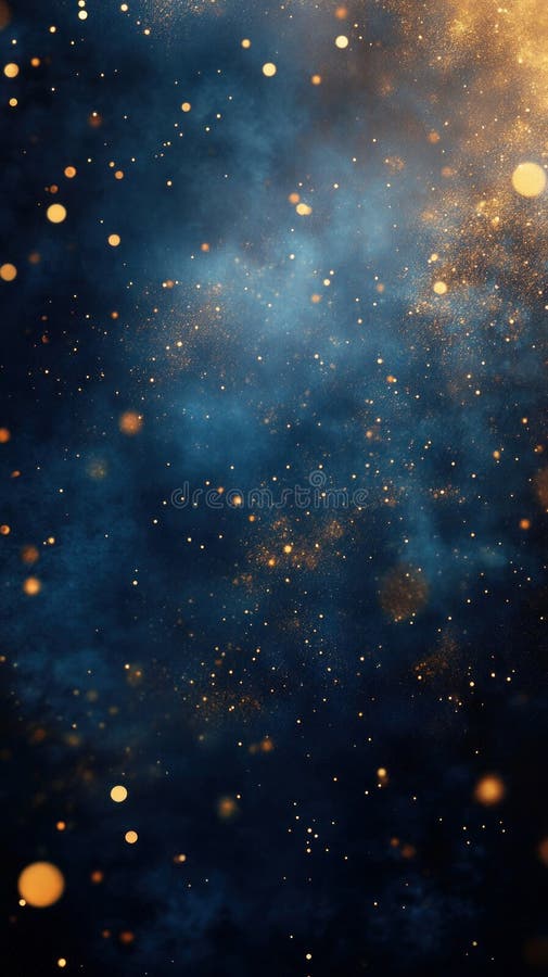 Cosmic Deep Navy Banner z Neon Pink Confetti Starry Frame. Żywy kosmiczny baner na głębokim tle marynarki wojennej. Neon pink confetti splashes tworzy gwiazdkową ramkę po lewej trzeciej, z delikatnymi białymi kropkami bokeh rozłożonymi na.