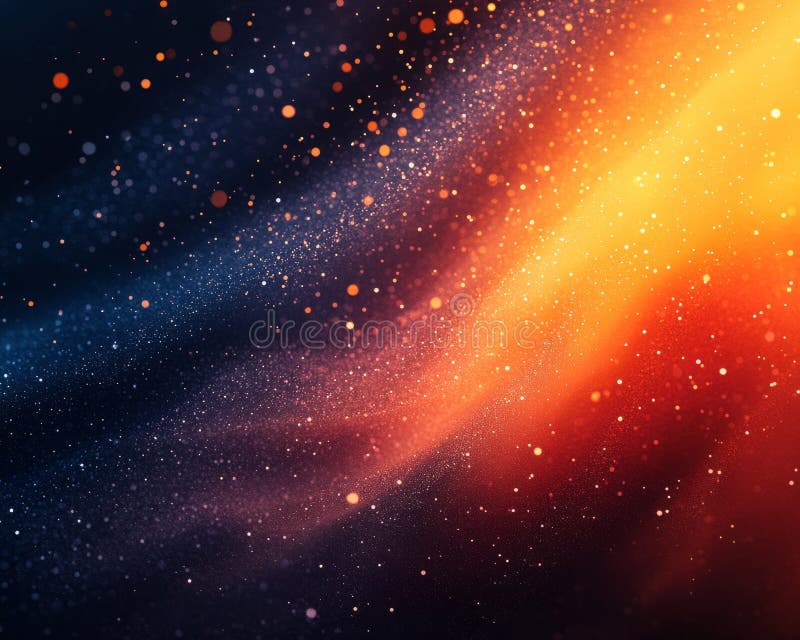 Cosmic Deep Navy Banner z ramką gwiazdową Magenta Confetti royalty ilustracja