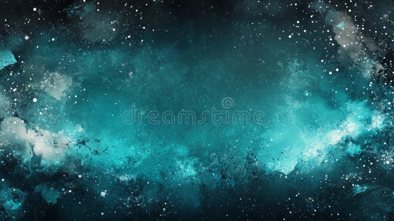 Cosmic Deep Sapphire Baner z ramką Magenta Bokeh ilustracja wektor