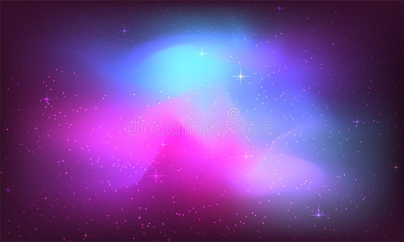 Galaxy Background with Colorful Abstract Texture Cosmic Stars ...