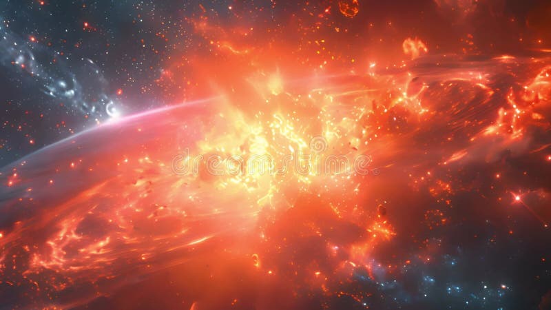 Cosmic Genesis: Animation of the Explosive Big Bang. Stock Video ...
