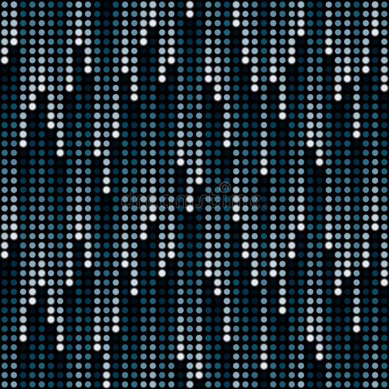 Cosmic rain of halftone dots vector illustration