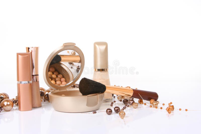 Cosmetics isolated on white backgrounnd. Cosmetics isolated on white backgrounnd