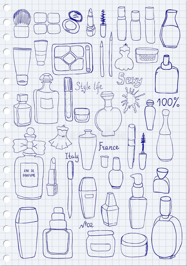 Cosmétiques illustration de vecteur Cosmétiques illustration de vecteur