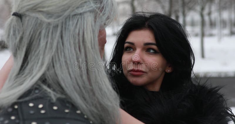 Cosplayers in Image of a Characters Geralt of Rivia and Yennefer of  Vengerberg from the Game or Film the Witcher in Winter Forest Editorial  Photo - Image of dnipro, cosplay: 172112241