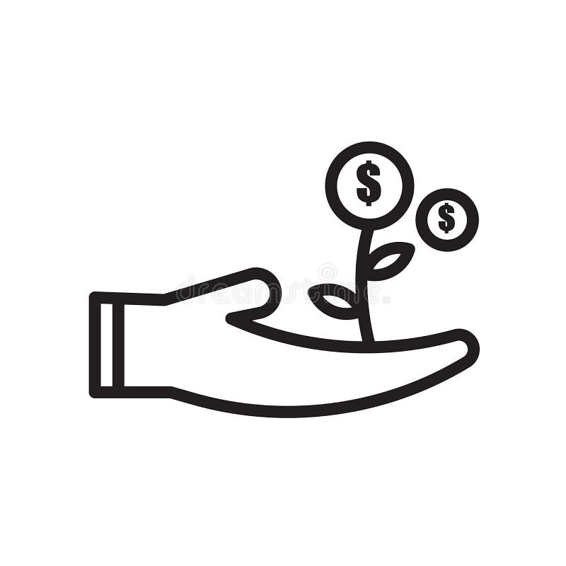 Cost Effective Icon Isolated on White Background Stock Vector